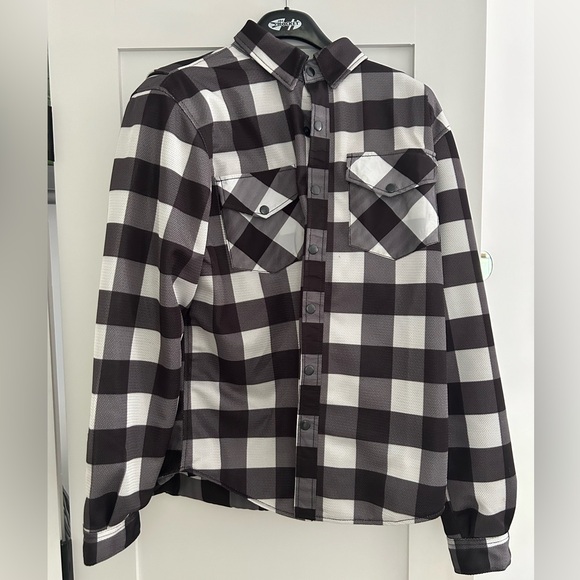 NWOT Road Armor Air Rider Mesh Armored Shirt SZ LARGE BLACK AND WHITE - Picture 6 of 14